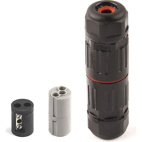 Fil électrique étanche, connecteur de câble extérieur pour boîte de jonction étanche, 10PCS IP68 Connecteur de câble électrique étanche pour connecteur 3 broches prise de courant extérieure (1/3)