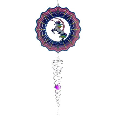Mobile à vent original Crystal Tail Licorne