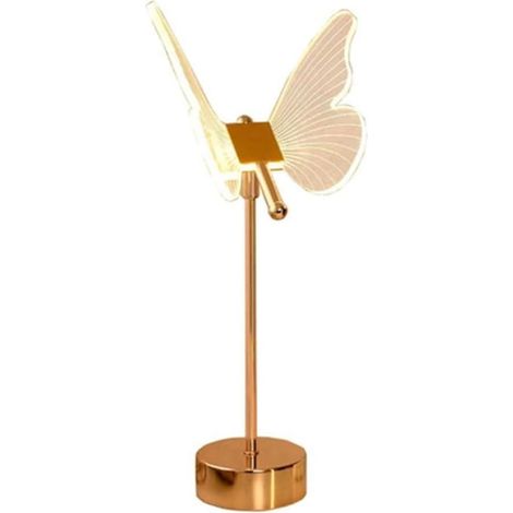 Lampe de Table Papillon USB 1800 MAh Rechargeable, Lumières (1/5)