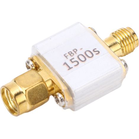 Filtre passe-bande SAW 50 ohms 1500 MHz, filtre coaxial RF, interface SMA, bande passante à 1 dB, 20 MHz (1/5)