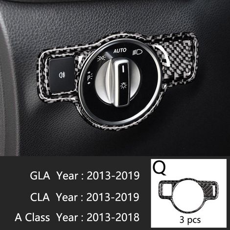 (Type Q) Compatible avec Mercedes-Benz Classe A W176 GLA X156 CLA Accessoires de climatisation, panneau de console CD, garniture de style automobile (1/5)