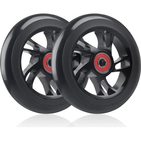 Stunt-Set mit 2 Ersatzrädern 110 mm Schwarz ABEC-9 88A Geeignet für Scooter (1/5)