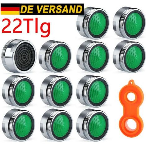 22x Perlator Strahlregler M24 Wasserhahn Sieb Einsatz Mischdüse Perlatoren DE (1/5)