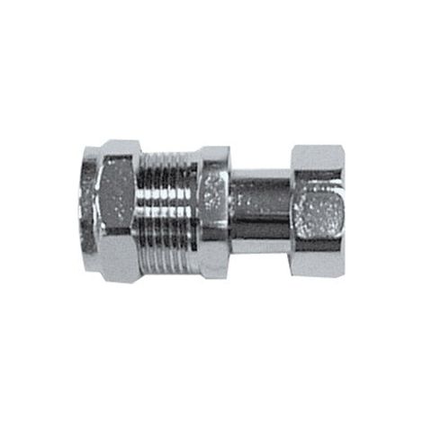 PrimaPlus Chrome Brass Compression Tap Connector 22mm x 3/4" (1/3)