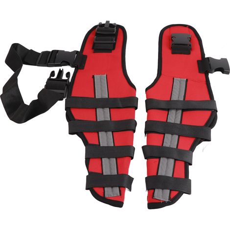 Attelle de jambe de chien élastique sûre antichoc genouillères pour animaux de compagnie avec bandes réfléchissantes pour animaux de compagnie et chiens M (1/5)