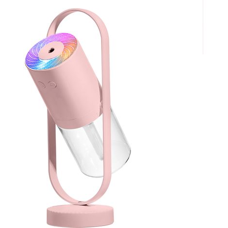(Exclusivité Asie du Sud-Est) Humidificateur rotatif Magic Shadow sans fil à 360° avec atomisation, lampe projecteur rechargeable USB, support de voiture, mini portable (livré avec batterie intégrée) (1/5)