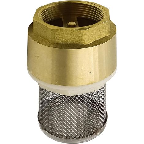 Robinet à pied en laiton clapet anti-retour 1,2 "avec crépine en acier pour pompe à eau, non-retour (1/5)