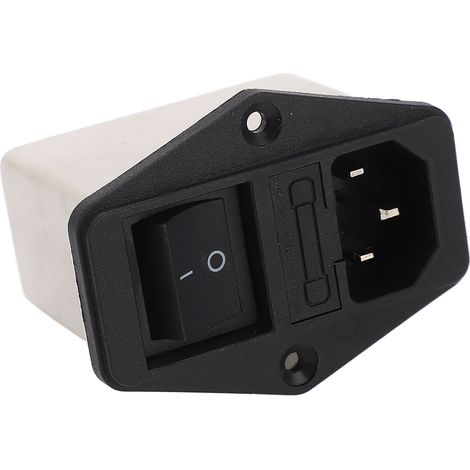 Wippschalter-Netzsteckdose AC 115V 250V IEC-Eingangsmodulstecker mit Sicherung für Geräte (1/5)