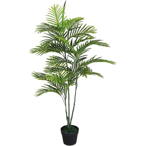 Kunstpflanze im Blumentopf 120 cm - Palme / schmal - Künstliche Deko Pflanze