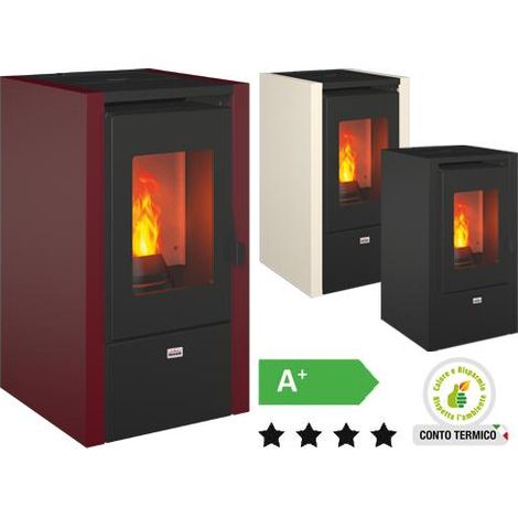 STUFE PELLET QUEEN LITTLE 6 NERA