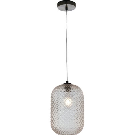 "Sospensione ASHFORD in vetro ambrato 150x20 cm." (1/4)
