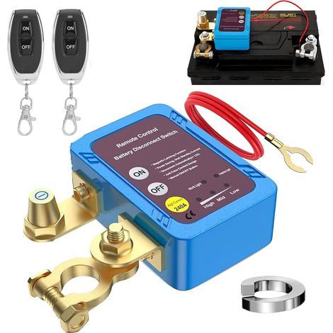 Kabellos ferngesteuerter Batterieschutzschalter – 12 V – 240 A – Automatischer Abschaltschalter – Für Auto, Wohnmobil, ATV, LKW, Boot (1/5)