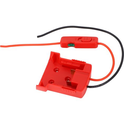 Adaptateur secteur avec câble d'alimentation CC 16 AWG, kit d'alimentation portable pour mini-antenne parabolique compatible avec les batteries Li-ion 18 V 48 11 1828, 48 11 1815 et 48 11 1840 (1/5)