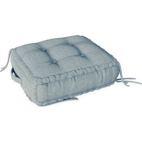VERCART Großes DIY-Bodenkissen, Dickes Französisches Matratzenkissen, Kreatives Meditations-Yoga-Sitzkissen, Übergroßes Geknöpftes Kombinierbares Sitzpuff-Tatami-Kissen mit Tragegriff, Bändern und Abn