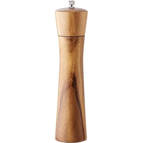 Moulin à poivre manuel en bois avec noyau réglable, d'acacia pour (1/5)
