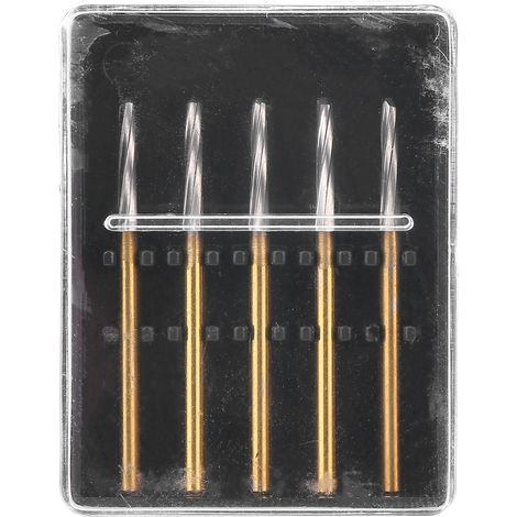 5 pièces Fraises Dentaires en Acier Tungstène Anti-Rouille, Matériel Dentaire pour Découpe (28 mm) (1/5)