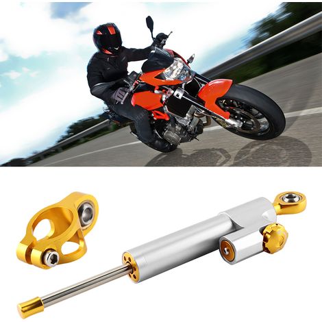 Universeller Motorradlenker-Lenkerdämpfer aus Aluminiumlegierung, Sicherheitsstabilisator (silber) (1/5)