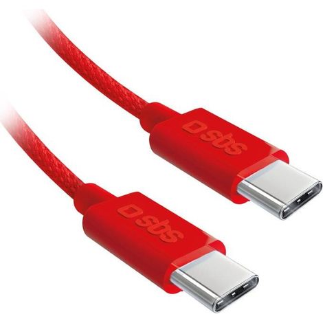 SBS TECABLETISSUETCCB USB Kabel USB 2.0 1,5 m USB C Rot