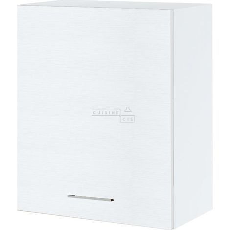 Meuble haut de cuisine Bellissi Blanc 1 porte L 60 cm - Blanc (1/5)
