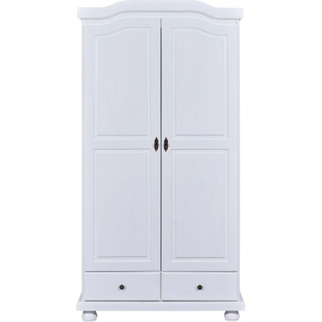 Reusal Armoire 2 portes, 2 tiroirs, blanc. (1/5)