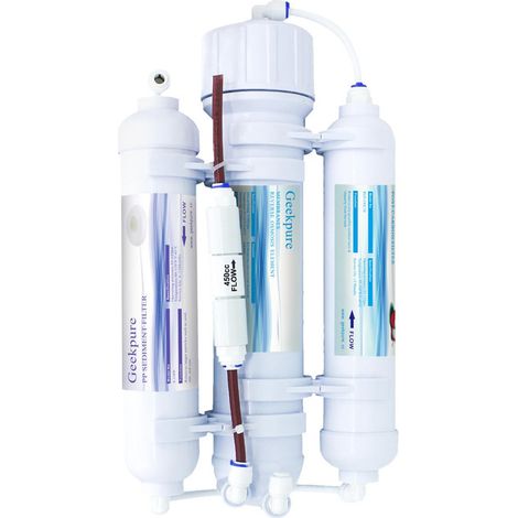 Système de filtration d'eau par osmose inverse 3 étapes pour aquarium 100GPD