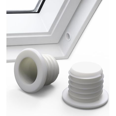Lot de 2 douilles de loquet de nettoyage vissables – Compatible avec les fenêtres de toit GGU/GPU/GHU/GGL/GPL, VU, VKU (entre autres) – Pièce de rechange pour fenêtre basculante (1/4)