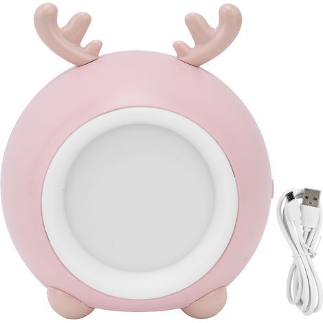 Belle lampe de nuit pour animaux de compagnie, portable, luminosité réglable, protection des yeux, température de couleur à trois niveaux, veilleuse de Chambre Rose (1/5)