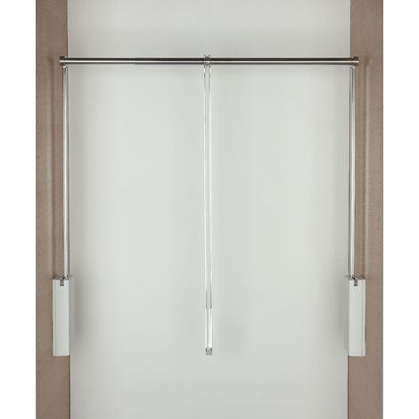 Servetto Kleiderlift passend zu Kleiderlift T3 - verstellbar 560-950mm, Stahl/Kunststoff weiß/verchromt