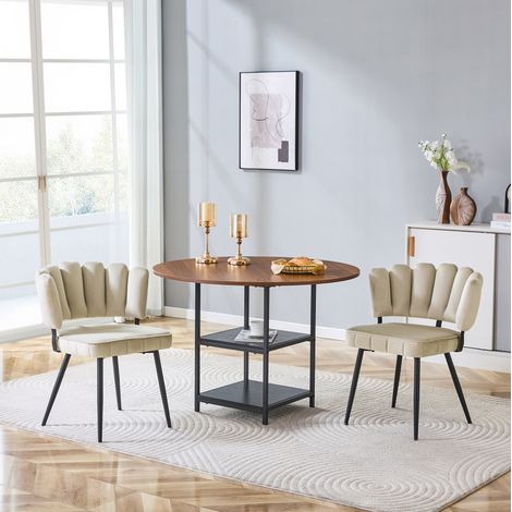 Conjunto mesa y sillas comedor con almacenaje 107 cm OKMYHOME (1/5)