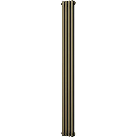 Alpha - Antique Brass Vertical Column Radiator H1800mm x W196mm 2 Column (1/2)