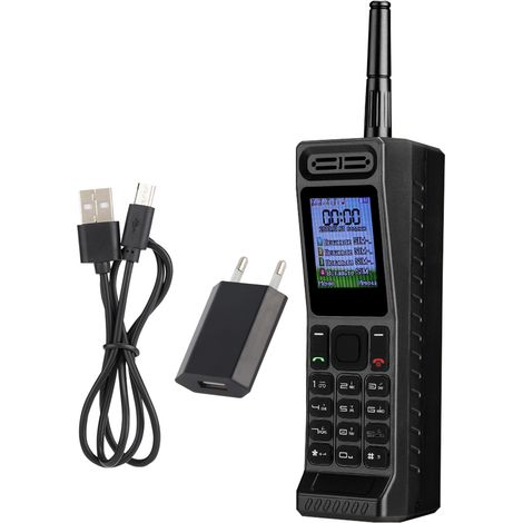 Radio Bluetooth avec Power Bank, 4 Cartes SIM, 4 Veilles, 100-240V - Noir UE (1/5)