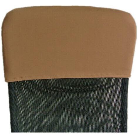 Housse de coussin de tête pour dossier de chaise - Protection du dos - Café - 28 x 48 cm (1/5)