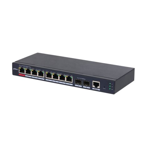 (DH-S4210-8GT-110) DAHUA SWITCH INDUSTRIAL L2 GESTIONABLE POE WATCHDOG 8 PUERTOS