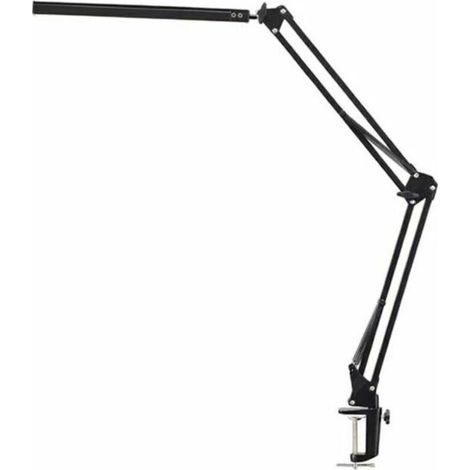 Lampe de Bureau LED à Pince,12W Lamp de Bureau Architecte avec Clamp, Atténuation et Température de Couleur Réglable, Bras Pivotant en Métal, LED Protection des Yeux(Noir), (1/4)