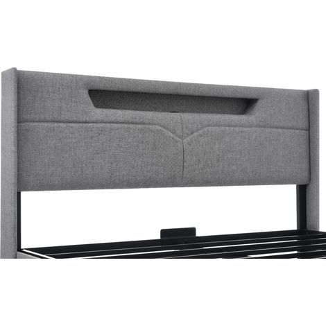 Couchtisch aus Stoff in Weiß 171 x 54 x 17.5 cm HOMAIRE (1/5)