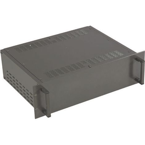 19-Inch Rack Mount Case RS PRO 2U Ventilé, Dimensions 482.6 x 88.1 x 245mm Noir ( Prix pour 1 )