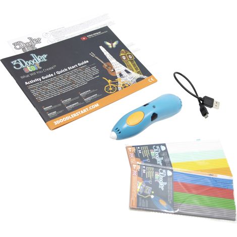 Stylo 3D 3Doodler MINT Start Essential 2.5 mm – Non toxique – Pour créations 3D sécurisées – Jouet éducatif pour enfants