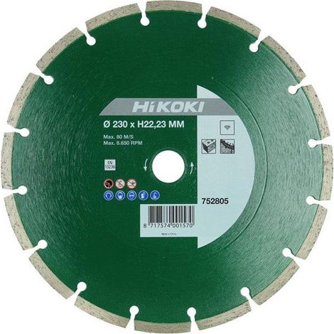 Disque diamant Ø230mm Proline HIKOKI 752805 - al.22.2 seg. 7 universel fritté