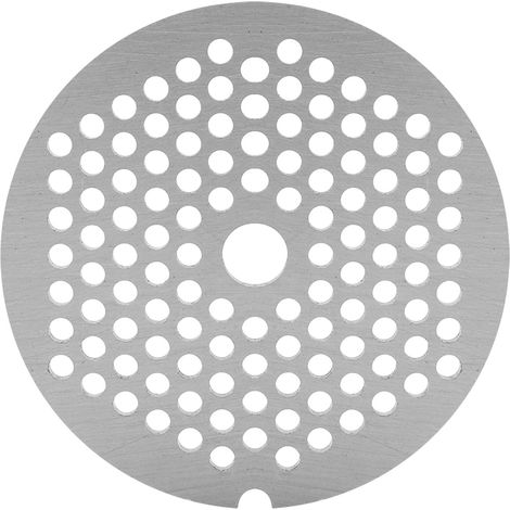 Ortviai Hachoir à Viande en Acier Carbone – Plaque de Découpe 3 mm, Disque Couteau pour Hachoir, Argent (1/4)