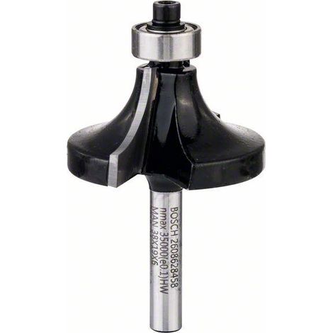Fraise de finition, 6 mm, R1 12,7 mm, D 38,1 mm, L 18,6 mm, G 60 mm