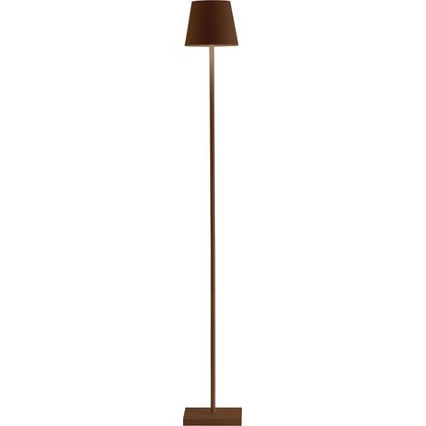 Lampada a led Poldina Pro L Corten ricaricabile e dimmerabile 122cm con batteria fino a 12 ore