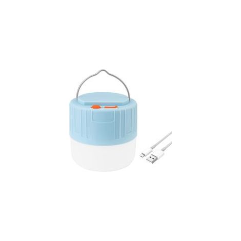 Lampe de camping LED rechargeable USB 60 W ultra lumineuse avec arceau, lampe de recherche étanche – Pour camping, randonnée, extérieur–
