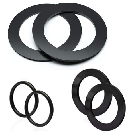 6 PCS 25076RP Kit de rondelles et anneaux pour raccords 1-1/2in, rondelles toriques en caoutchouc pour Valves à piston de piscine Intex et grand filtre de remplacement de joint Intex - 10745, 10262 et (1/5)