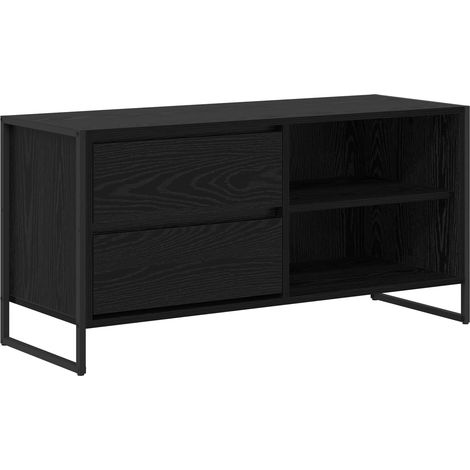 Maison Exclusive - Meuble TV Chêne noir 100 x 36 x 49,5 cm Bois d'ingénierie