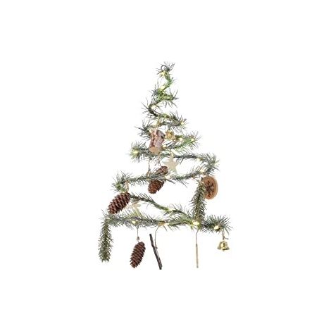 Albero a spirale con luci e decorazioni (1/3)