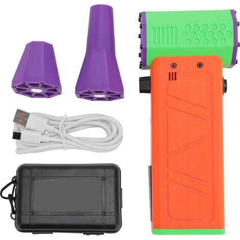 Ortviai Souffleur Électrique Sans Fil 300 000 tr/min, 180 W, Batterie 16 000 mAh, Charge Rapide QC/PD 15 W