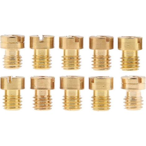 Lot de 10 gicleurs principaux M5 de 8 mm pour carburateur de moto Keihin Oko Koso Pwk (modèles 85, 88, 90, 92, 94, 95, 98, 100, 102 et 105) (1/5)