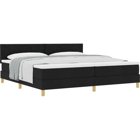 Maison Exclusive - Boxspringbett mit Kissen Schwarz 200 x 200 cm