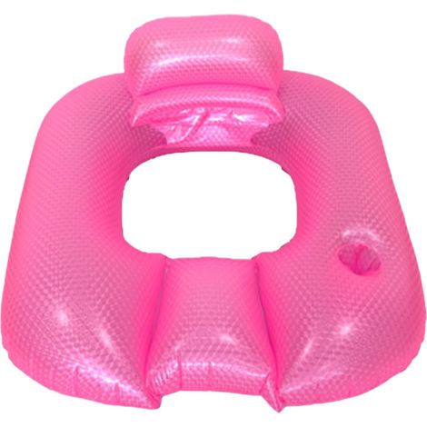 Chaise longue de piscine gonflable  Chaise longue de piscine gonflable pour adultes – Lit relaxant avec dossier, matelas pour temps chaud pour hommes, femmes, famille, amis