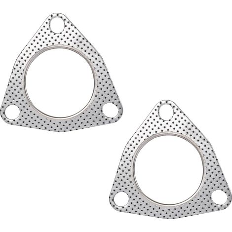 2 Pièces Joint D'Echappement 3-Bolt, 6,35cm Joint D'Echappement Haute Température pour Collecteurs Multifonctions Collecteurs Silencieux Convertisseurs Catalytiques Turbines D'échappement (1/5)